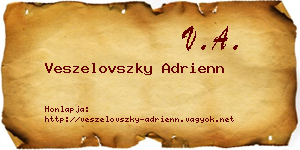 Veszelovszky Adrienn névjegykártya