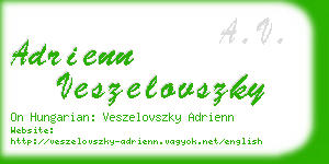 adrienn veszelovszky business card